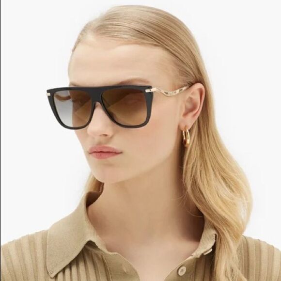 NEW JIMMY CHOO SUVI/S PJP08 Dark Blue Gradient Women Sunglasses - Picture 2 of 11